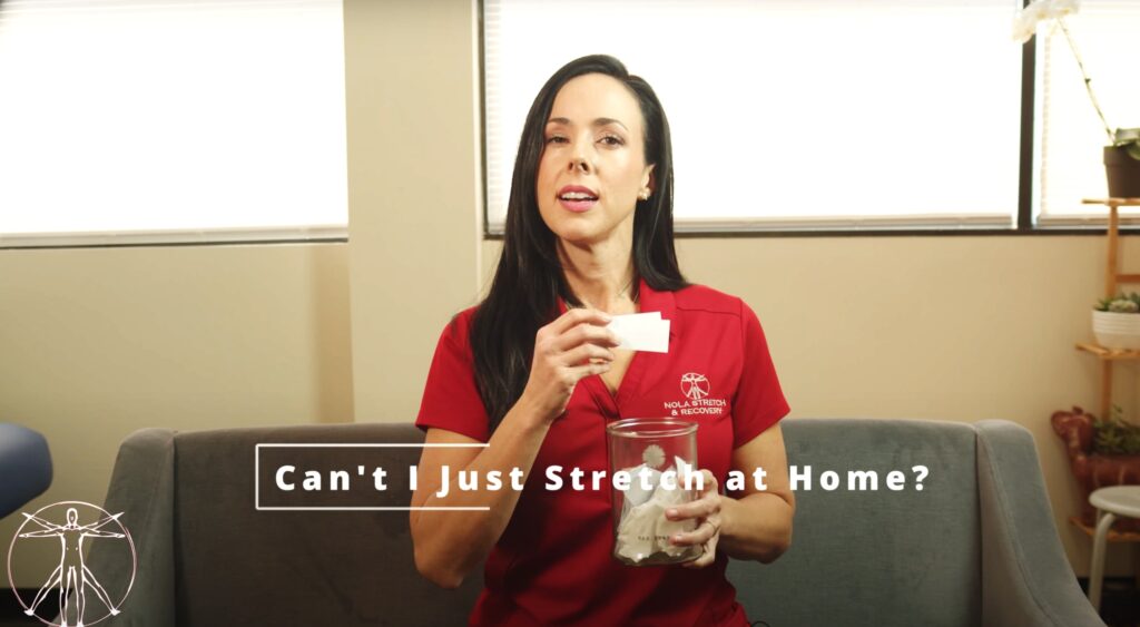 Lydia at Nola stretch and Recovery, a fascial stretch therapy center in New Orleans, answering your FAQs